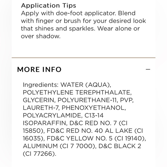 Kim Chic Beauty sparkle cream shadow - Picture 3 of 4